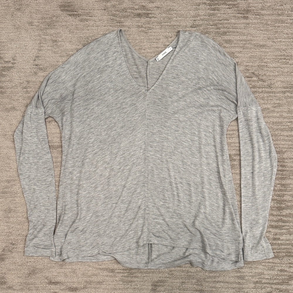Vince Lightweight Drapey Ling Sleeve Tee Size Small
